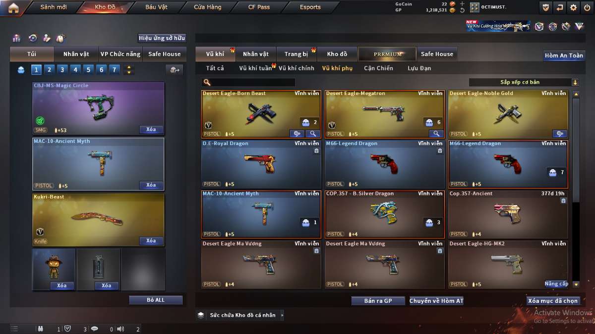 shop acc cf uy tin gia re